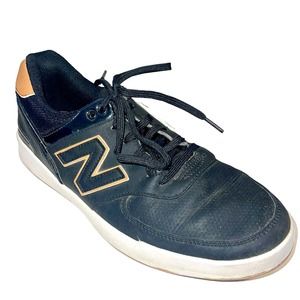 New Balance 574 Mens Golf Shoes Black Tan Size 9.5 2E